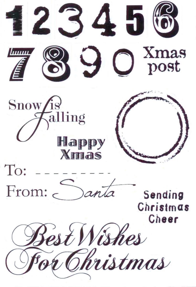 Marianne Design Eline's Clear stamps - christmas UK