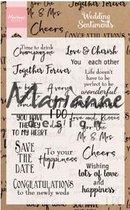 Marianne Design stempel Wedding sentiments (EN) CS0999