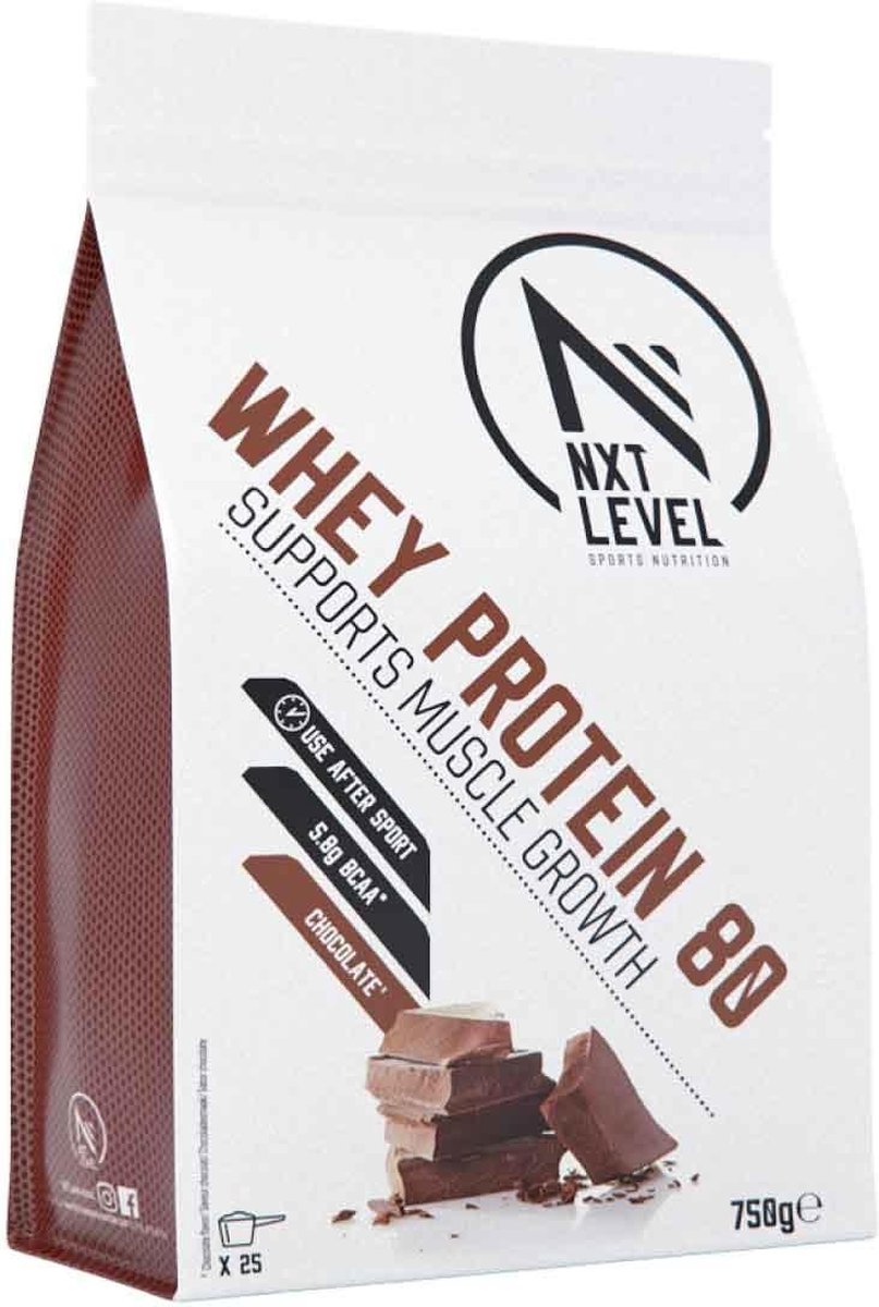 NXT Level Whey Protein 80 - Proteïne Poeder - 750 gram (25 shakes) - Chocolade