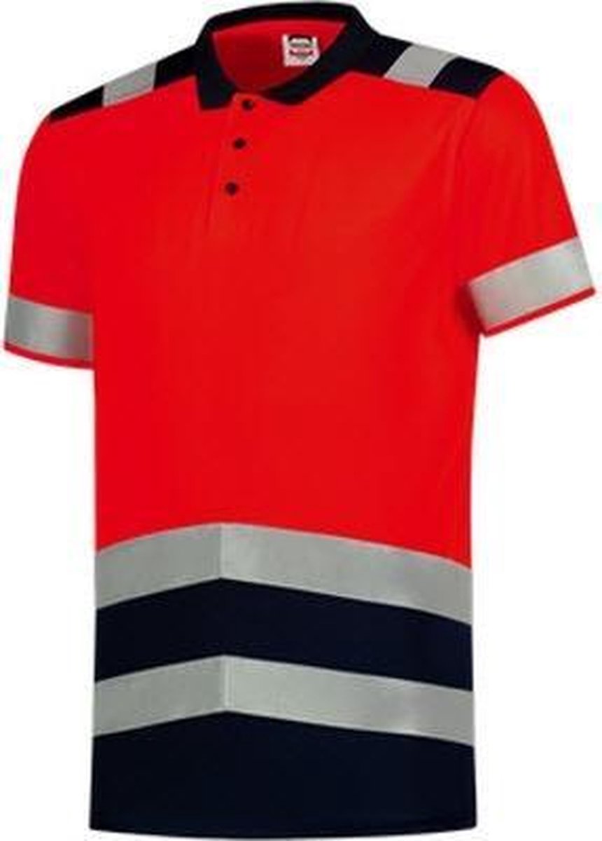 Tricorp 203007 Poloshirt High Vis Bicolor - Fluo Geel/Inkt - XL