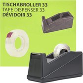 Plakbandhouder - Robuuste tape Dispenser  - 33/66mm - Tape Dispenser met antie-slip onderkant