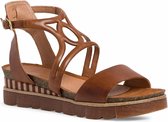 Marco Tozzi Dames Sandaaltje 2-2-28508-26 310 bruin F-breedte Maat: 37 EU