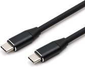 USB-C vers USB-C - Chargeur rapide - Câble de données - Image 4K prise en charge - 1 mètre - Zwart