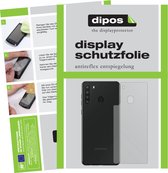 dipos I 6x Beschermfolie mat compatibel met Samsung Galaxy A21 Achterkant Folie screen-protector (expres kleiner dan het glas omdat het gebogen is)