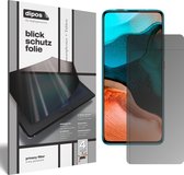 dipos I Privacy-Beschermfolie mat compatibel met Xiaomi Redmi K30 Pro Privacy-Folie screen-protector Privacy-Filter (expres kleiner dan het glas omdat het gebogen is)