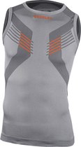 Iron-ic Tanktop Heren Polypropyleen Grijs/oranje Maat L/xl