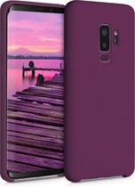kwmobile telefoonhoesje geschikt voor Samsung Galaxy S9 Plus - Hoesje met siliconen coating - Smartphone case in bordeaux-violet