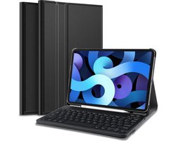 Geschikt voor iPad Air (2020) / iPad Pro 11 (2018 / 2020 / 2021) bluetooth toetsenbord hoes met pencil houder - zwart