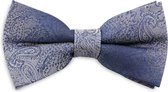 We Love Ties - Strik Paisley Duo blauw - blauw / grijs