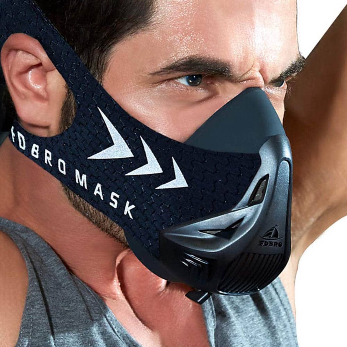 FDBRO Sports Mask - Masque de course - Lovnix Oxygen Mask - Noir | bol