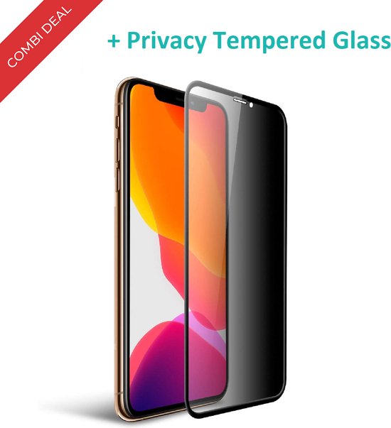 Coque ShieldCase Extrêmement Fine pour iPhone 11 Pro - Noire avec Verre Privacy