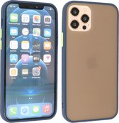 iPhone 12 & iPhone 12 Pro Hoesje Hard Case Backcover Telefoonhoesje Blauw