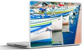 Laptop sticker - 17.3 inch - Gardameer - Boten - Steiger - 40x30cm - Laptopstickers - Laptop skin - Cover