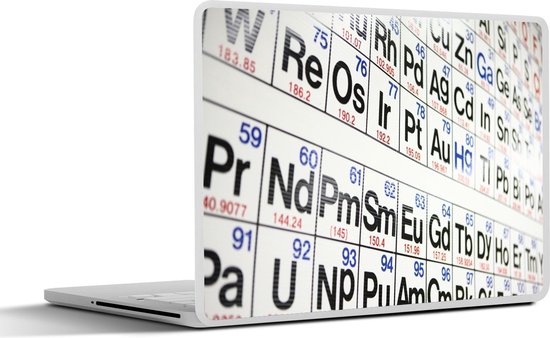 Laptop sticker - 11.6 inch - Het periodiek systeem der elementen ...