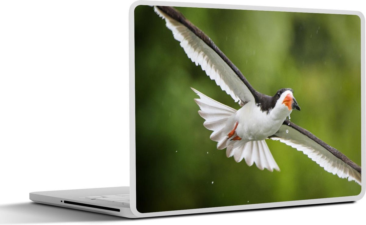 Afbeelding van product SleevesAndCases  Laptop sticker - 11.6 inch - Een Witvleugelstern tussen de groene bomen