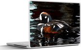 Laptop sticker - 10.1 inch - Eend - Vogel - Water