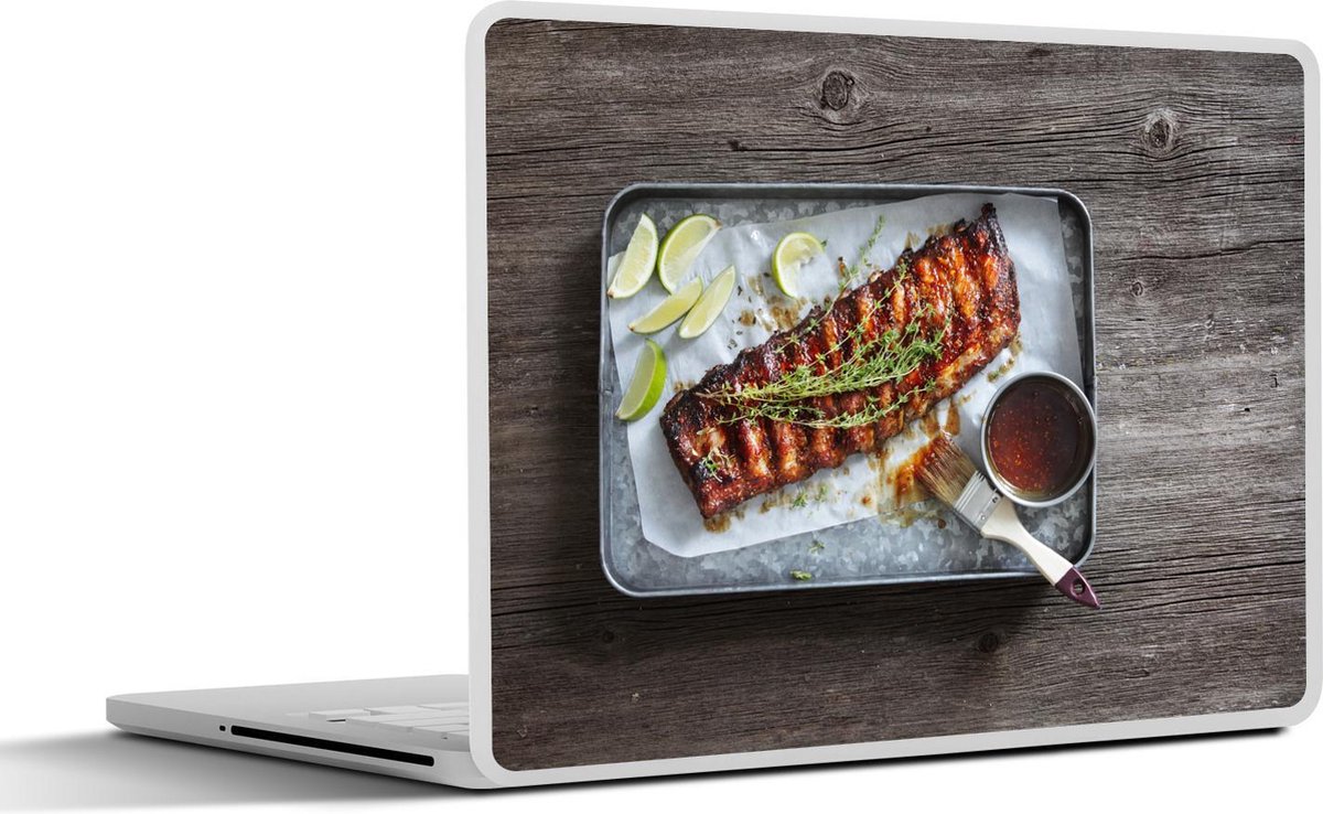 Afbeelding van product SleevesAndCases  Laptop sticker - 14 inch - Spareribs net uit de oven