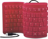 Flexibel USB toetsenbord - Volledige grootte - Red