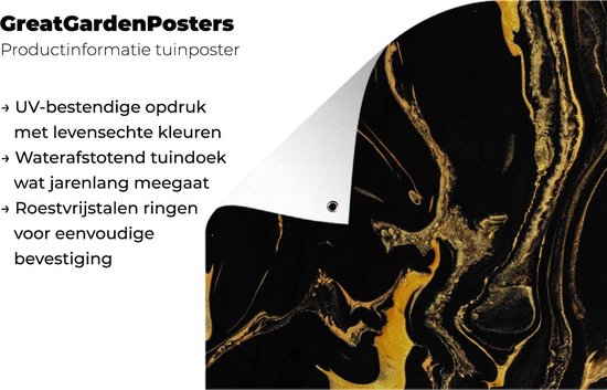 Motifs de décoration de Décoration de jardin - Peinture - Or - Zwart - 40x60 cm - Affiche de jardin