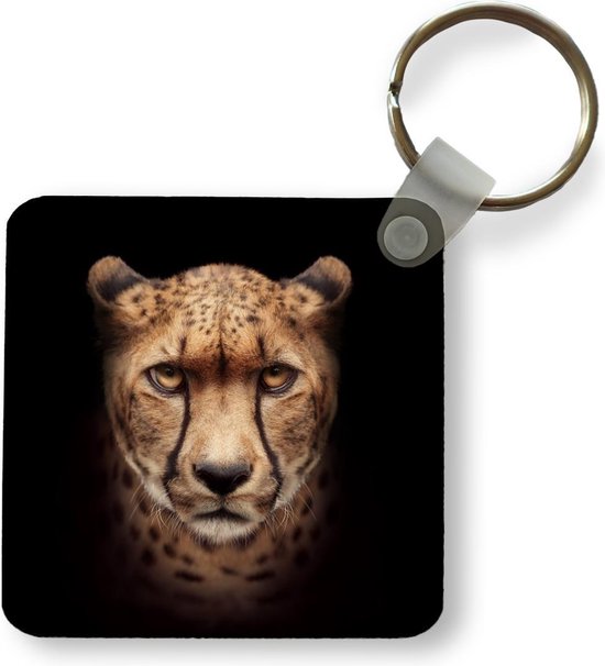 Sleutelhanger - Uitdeelcadeautjes - Cheetah - Dieren - Zwart - Plastic