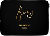 Laptophoes 14 inch - F1 - Zandvoort - Circuit - Laptop sleeve - Binnenmaat 34x23,5 cm - Zwarte achterkant - Cadeau voor man - F1 23