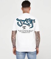 JORCUSTOM Graffiti Slim Fit T-Shirt - Wit - Volwassenen - Maat L