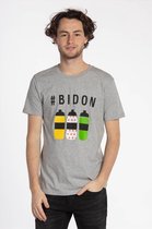 Brooklyn Intwiel Grijze Bidon T-shirt Fiets | Drinkbus | Wielrennen | Koers | Grappig | Cadeau - Maat S