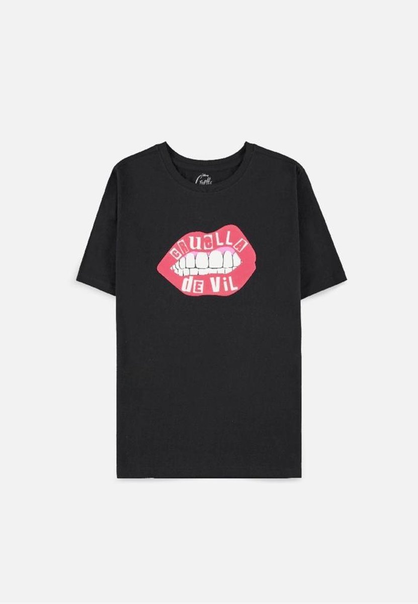 Disney Cruella Dames Tshirt -L- Zwart
