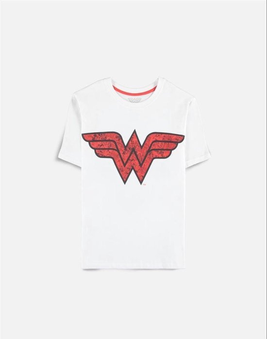 DC Comics Wonder Woman Dames Tshirt Logo Wit
