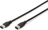 Digitus 1.8m FireWire 400 1,8 m 6-p Zwart