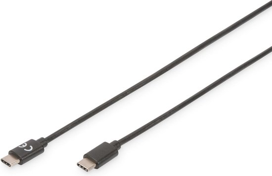 USB-C Cable Digitus AK-300138-010-S Black 1 m