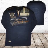 Longsleeve Violento sports donkerblauw L -Violento-L-Longsleeves heren