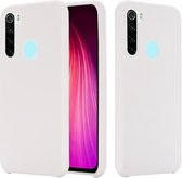 Voor Geschikt voor Xiaomi Redmi Note 8 2021 Pure Kleur Vloeibare Siliconen Schokbestendige Volledige Dekking Case (Lichtroze)