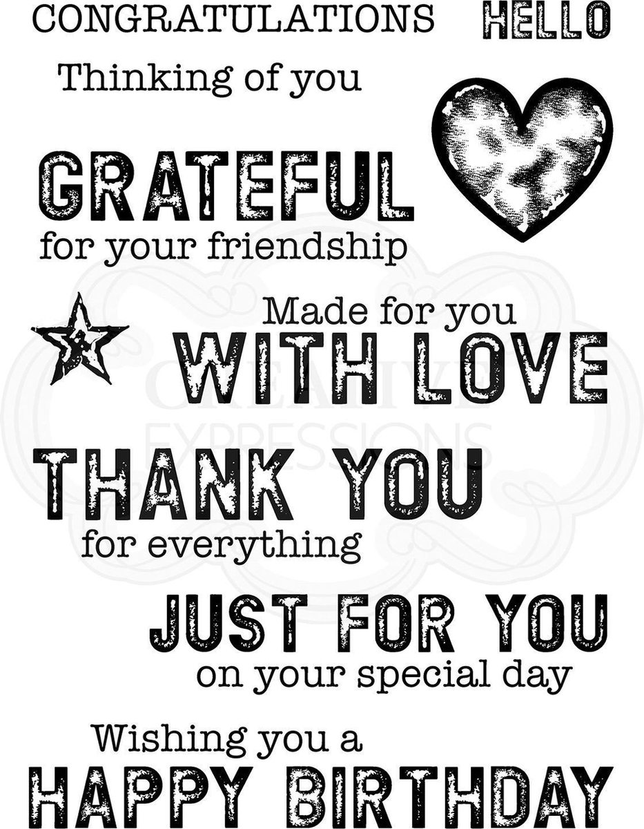 Woodware Clear stamp - Quotes - A6 - Polymeer