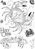 Pink Ink Designs Clear stamp - Krab - A5 - Set van 8 stempels