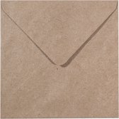 Luxe Vierkante Enveloppen - 15,5X15,5 cm - 110 Grams - 6,1'' - (Wit, 100