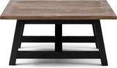 Riviera Maison Salontafel Vierkant - Hudson Table - 90x90 cm - Zwart