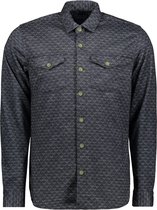 Gabbiano Overhemd Overhemd Van Jacquard Kwaliteit 331783 Olive Mannen Maat - S