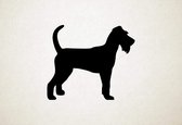 Ierse terriër - Silhouette hond - L - 75x87cm - Zwart - wanddecoratie