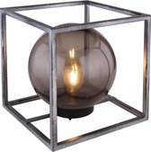 Solar tuinlamp - Smokey cube - Metaal zwart