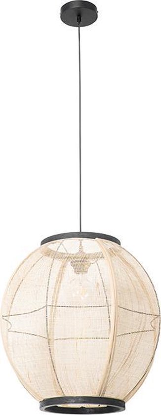 QAZQA rob - QAZQA - 1 lumière - Ø 46 cm - Marron