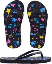 Souls Slippers - Soft - Black Neon Love Kids - Maat S (29)