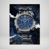 DEVICI Motiverende Wanddecoratie - Muurdecoratie - Audemars Piguet Royal Oak Chronograph - Canvas Wall Art Ingelijste Wanddecoratie Kantoor Ingelijste Kunstposters & Kunstprints