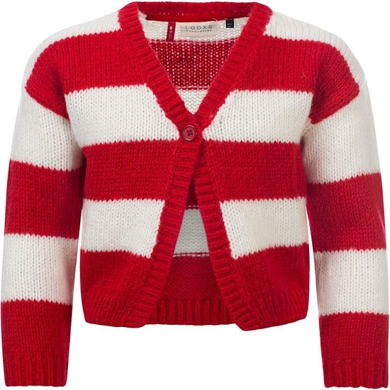 Looxs Revolution 2131-7337-283 Meisjes Sweater/Vest - Maat 110 - rood van nnb