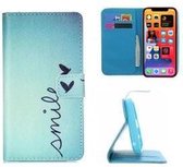 iPhone 12 Pro Hoesje Wallet Case Smile