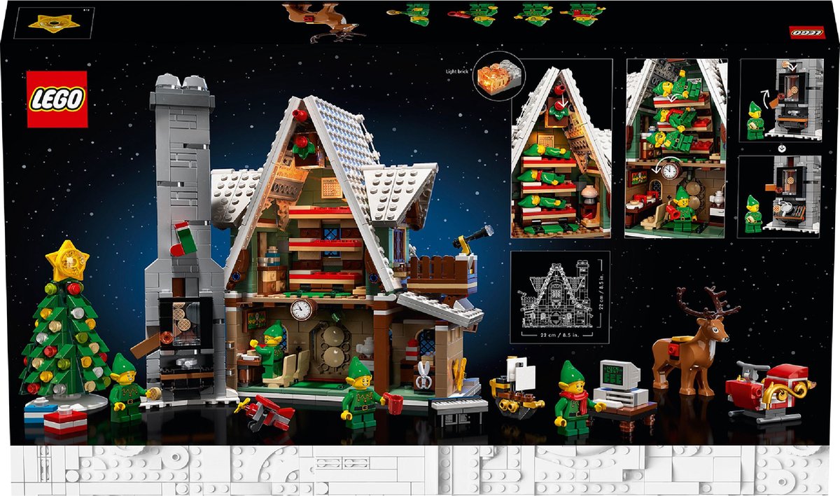 LEGO® Elf Clubhuis (10275) modelbouwset om neer te zetten; haal herinneringen aan kerst op met dit feestelijke project, een fantastisch cadeau voor volwassenen en gezinnen die graag creatief bezig zijn (1197 onderdelen) — afbeelding 21