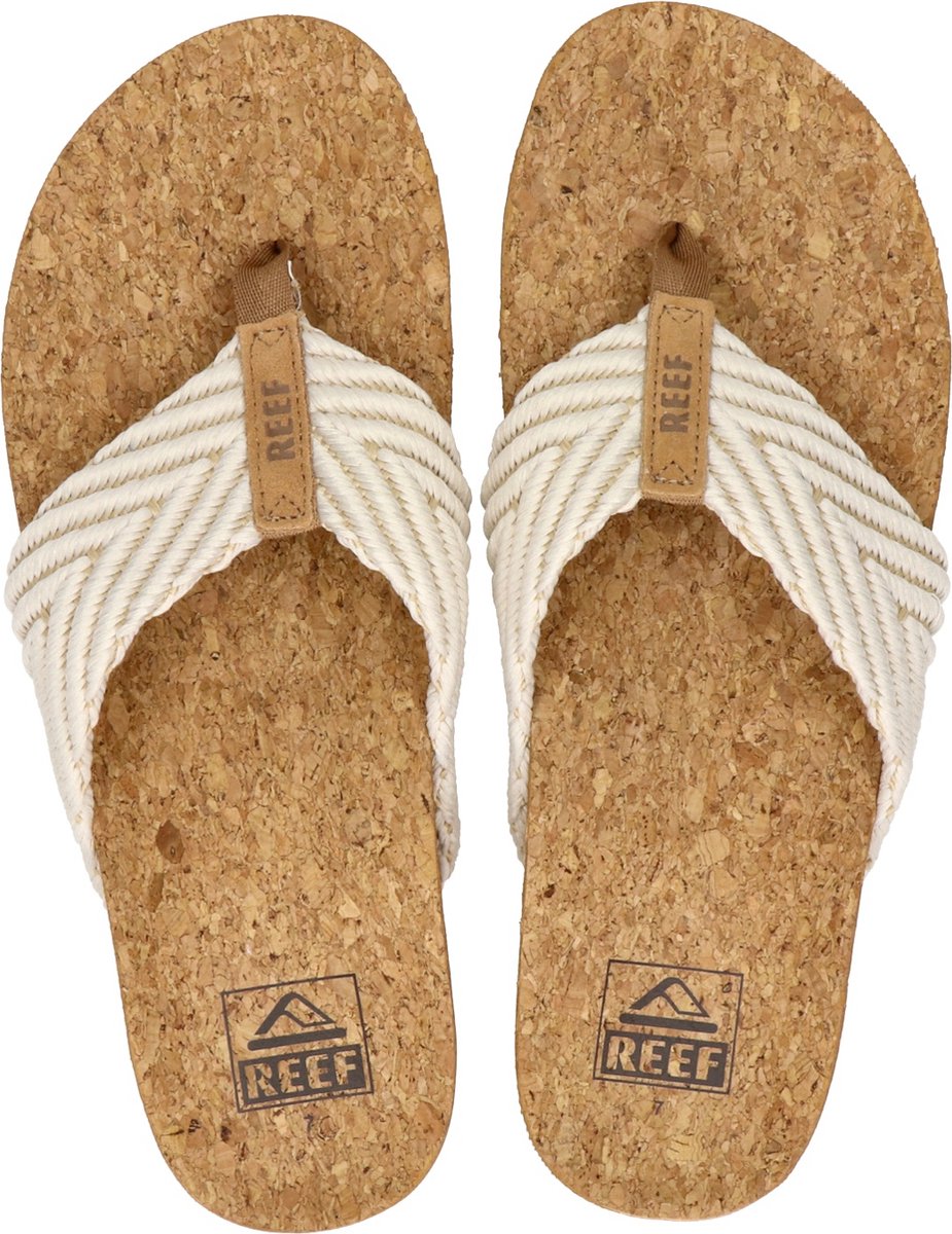 Reef Cushion Strand Dames Slippers Vintage Creme