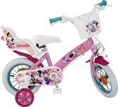 Disney Minnie Mouse - Kinderfiets - Vrouwen - Wit;Roze - 12