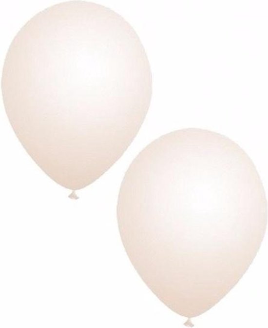 Bellatio Decorations ballonnen - 25 stuks - transparant - 27 cm - helium of lucht - verjaardag / versiering
