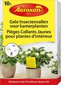 Aeroxon - Gele Insectenvallen voor Kamerplanten - Tegen Vliegen, muggen en bladluizen - 10 stuks